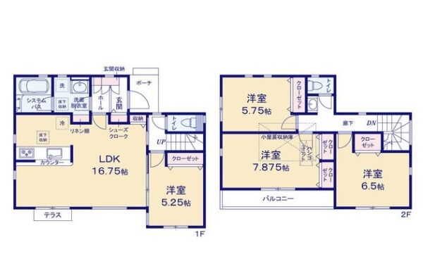 深谷町　新築一戸建て{if mage1_url}間取り図{/if image1_url}